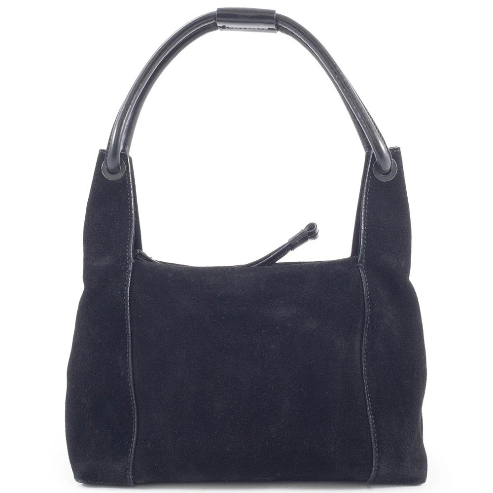 Gucci shoulder bag suede handbag black